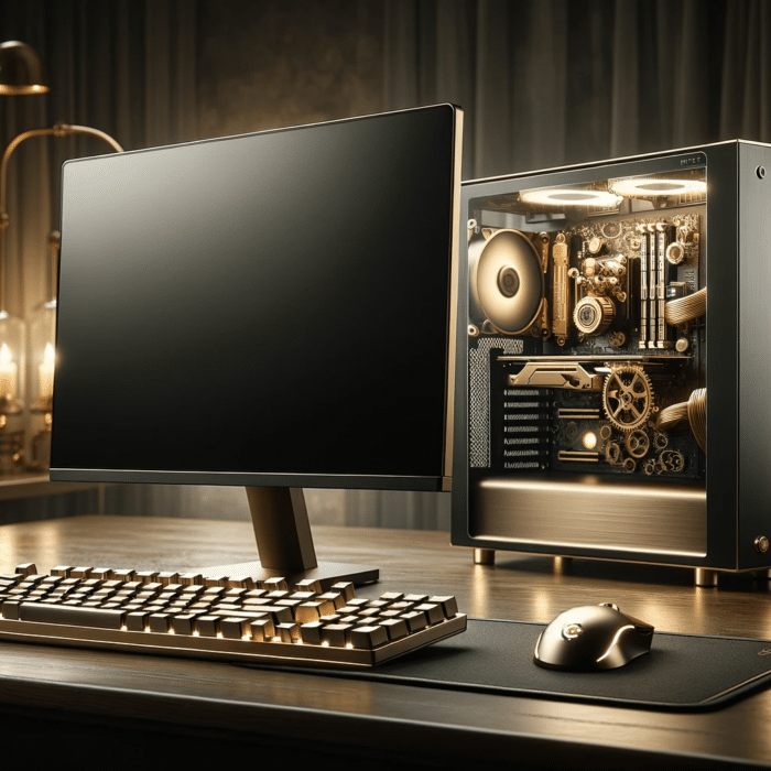 Steampunk PC setup