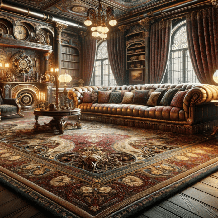 Steampunk rug
