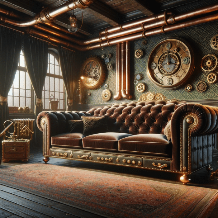 Steampunk sofa