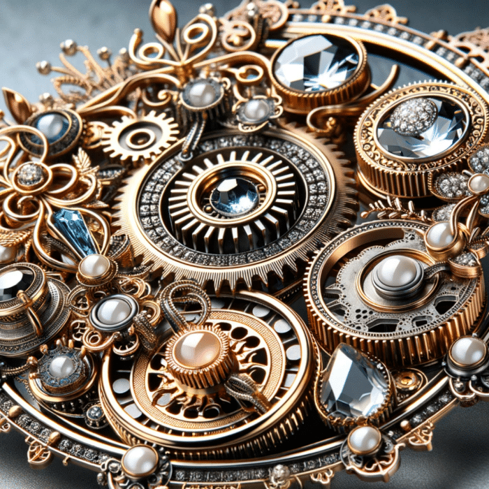 Steampunk brooch