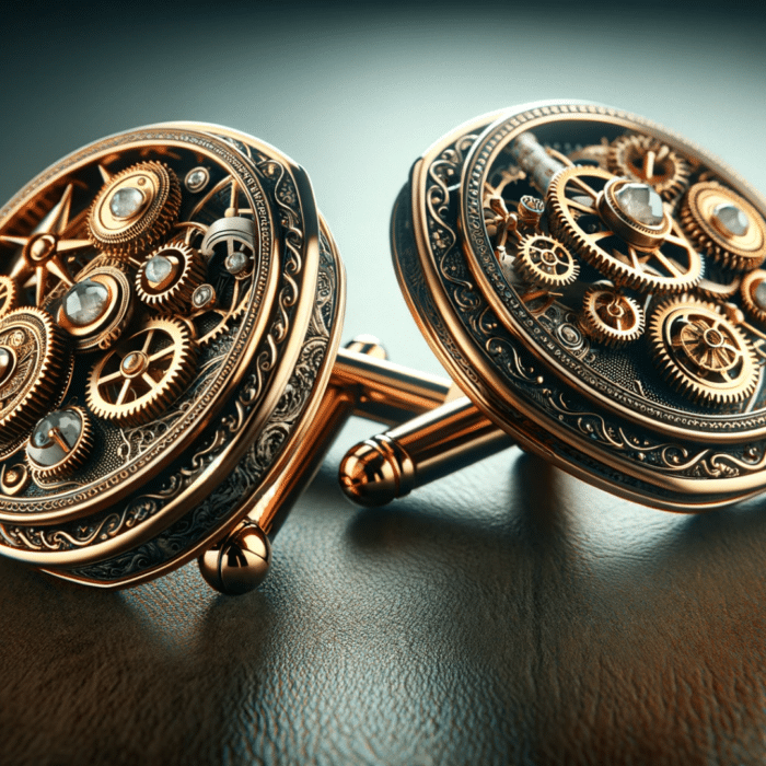 Steampunk cufflinks