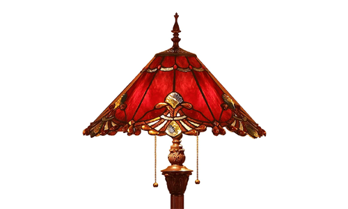 Baroque Tiffany Style Stained Glass Floor Lamp