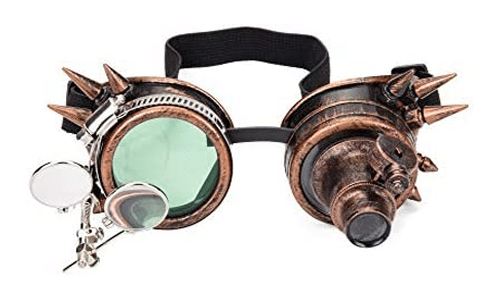 FOCUSSEXY Kaleidoscope Glasses Rave Crystal Prism Steampunk Goggle Fashion