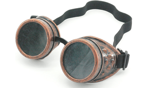 Sepia Cyber Goggles Steampunk Welding Goth Cosplay Vintage Goggles