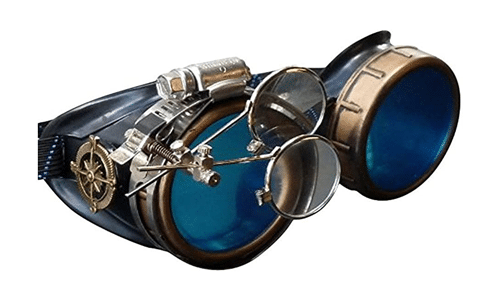 UMBRELLALABORATORY Steampunk Victorian Style Goggles with Compass Design