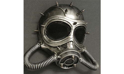 Full Respirator Gas Mask With Spikes