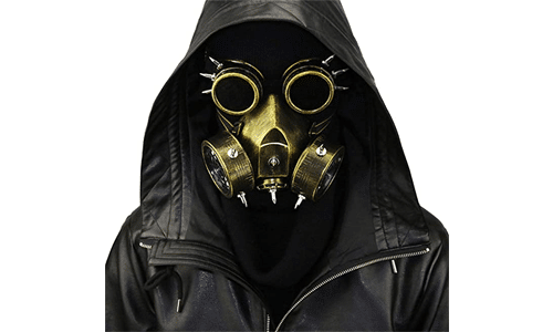 Retro Steampunk Gas Mask and Goggles