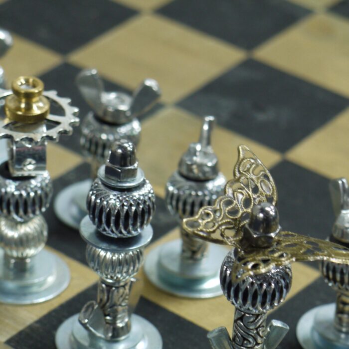 Chess, chessboard steampunk