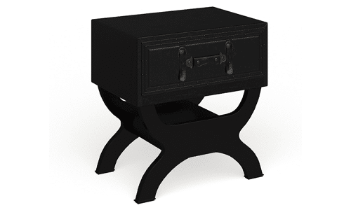 ACCENT TABLE WITH CURVED STYLE LEG STAND